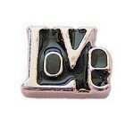 Memory lockets charm love black