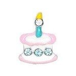 Memory lockets charm cupcake candle