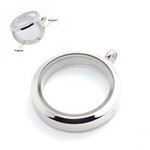 Memory lockets RVS 30mm medaillon