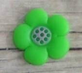 Memory lockets charm flower green