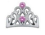 Memory lockets charm crown roze