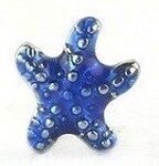 Memory lockets charm starfish blue