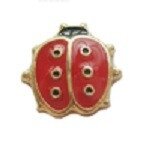 Memory lockets charm ladybug goudkleurig