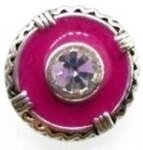 Roze mini petite click 12mm