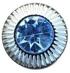 Blauwe mini petite click 12mm