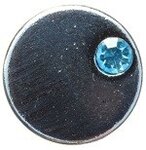 Aqua blauwe mini petite click 12mm