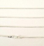 51cm fijne zilverkleurige ketting