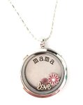 Mama locket compleet 30mm Metaal