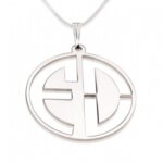 Naamketting vader - 2 letter monogram sterling zilver 925
