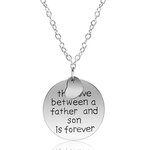 Bedelketting met tekst Love between Father son