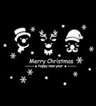 Kerststicker 3 Figuren