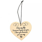 Houten Decoratie Hart Love my life
